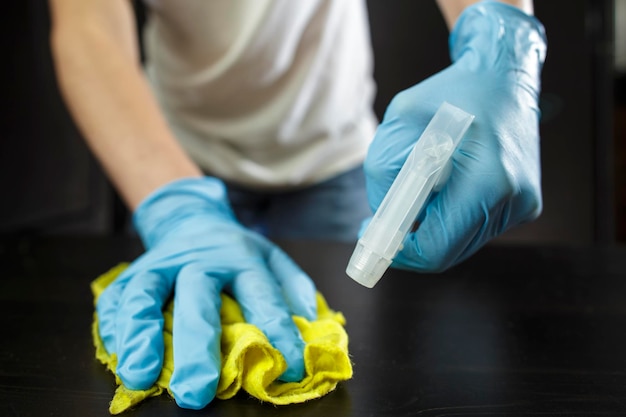 Newly renovated space ready for cleaning